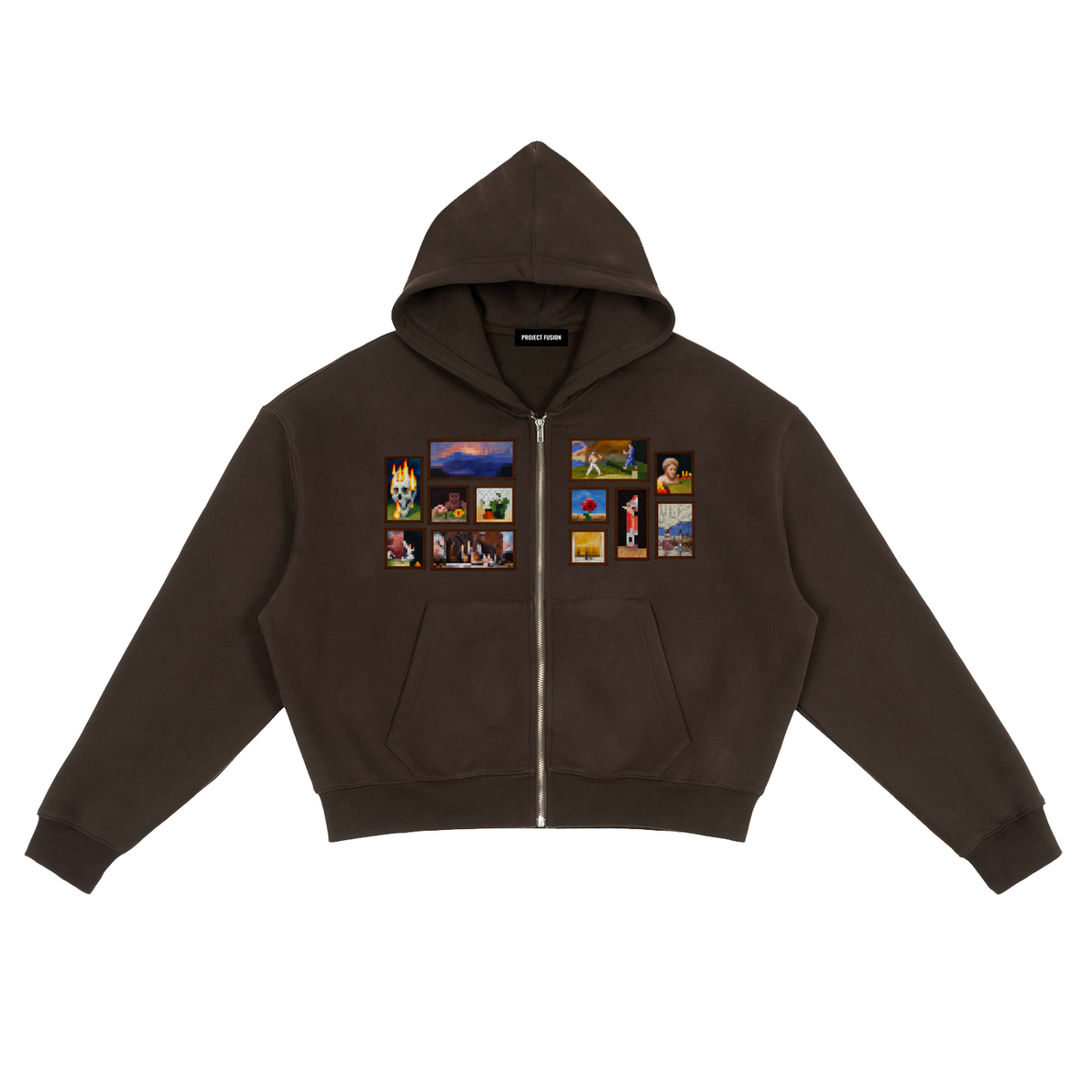 Canvas Fleece Zip-Up Hoodie